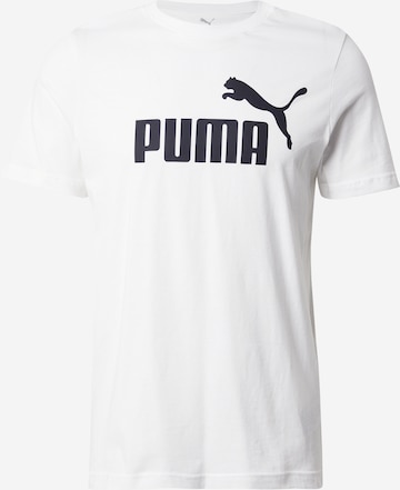 T-Shirt fonctionnel 'Essentials No. 1' PUMA en blanc : devant