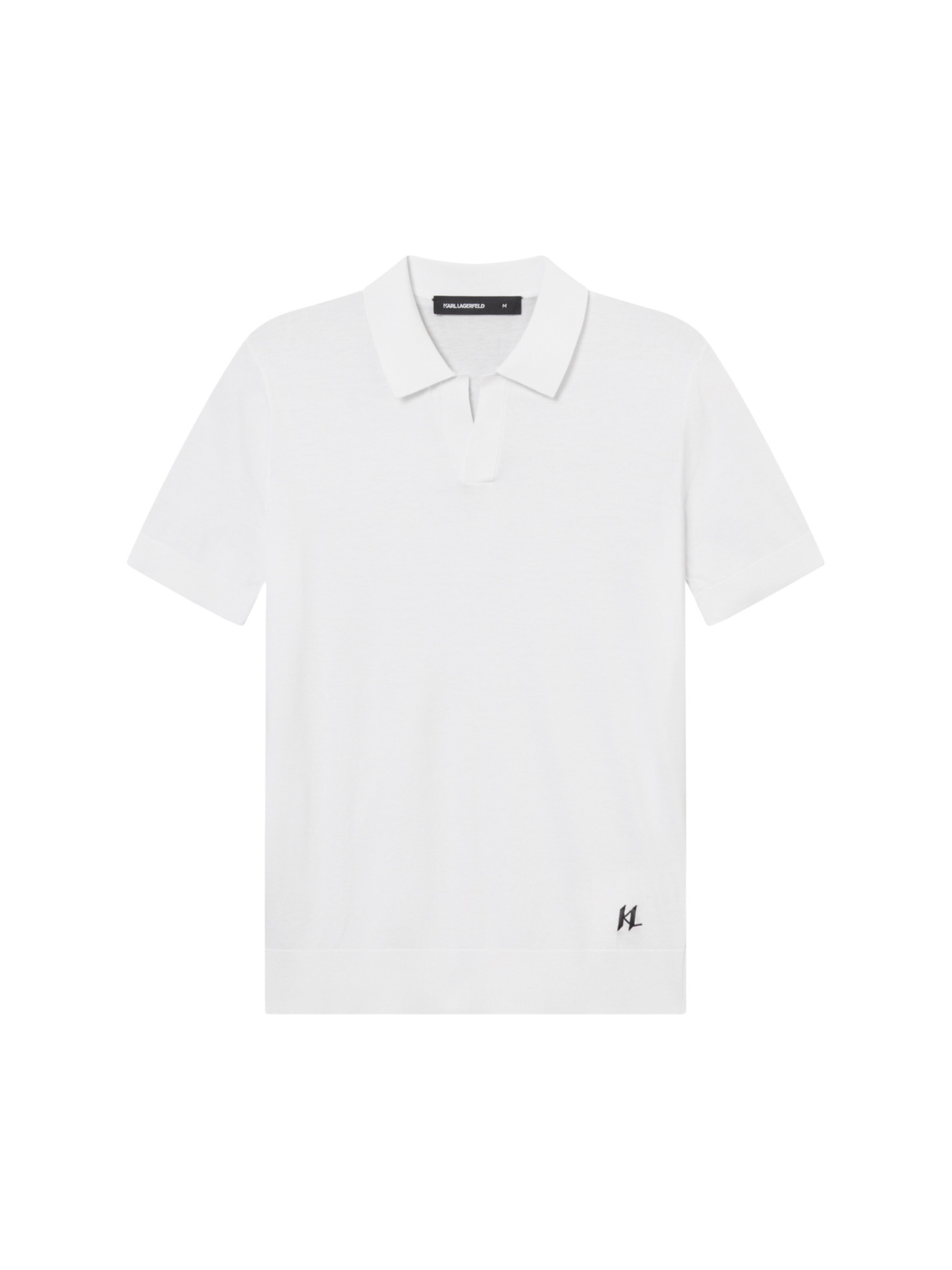 Karl Lagerfeld Poloshirt in Weiß: Vorderseite