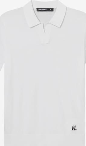 Karl Lagerfeld Poloshirt in Weiß: Vorderseite