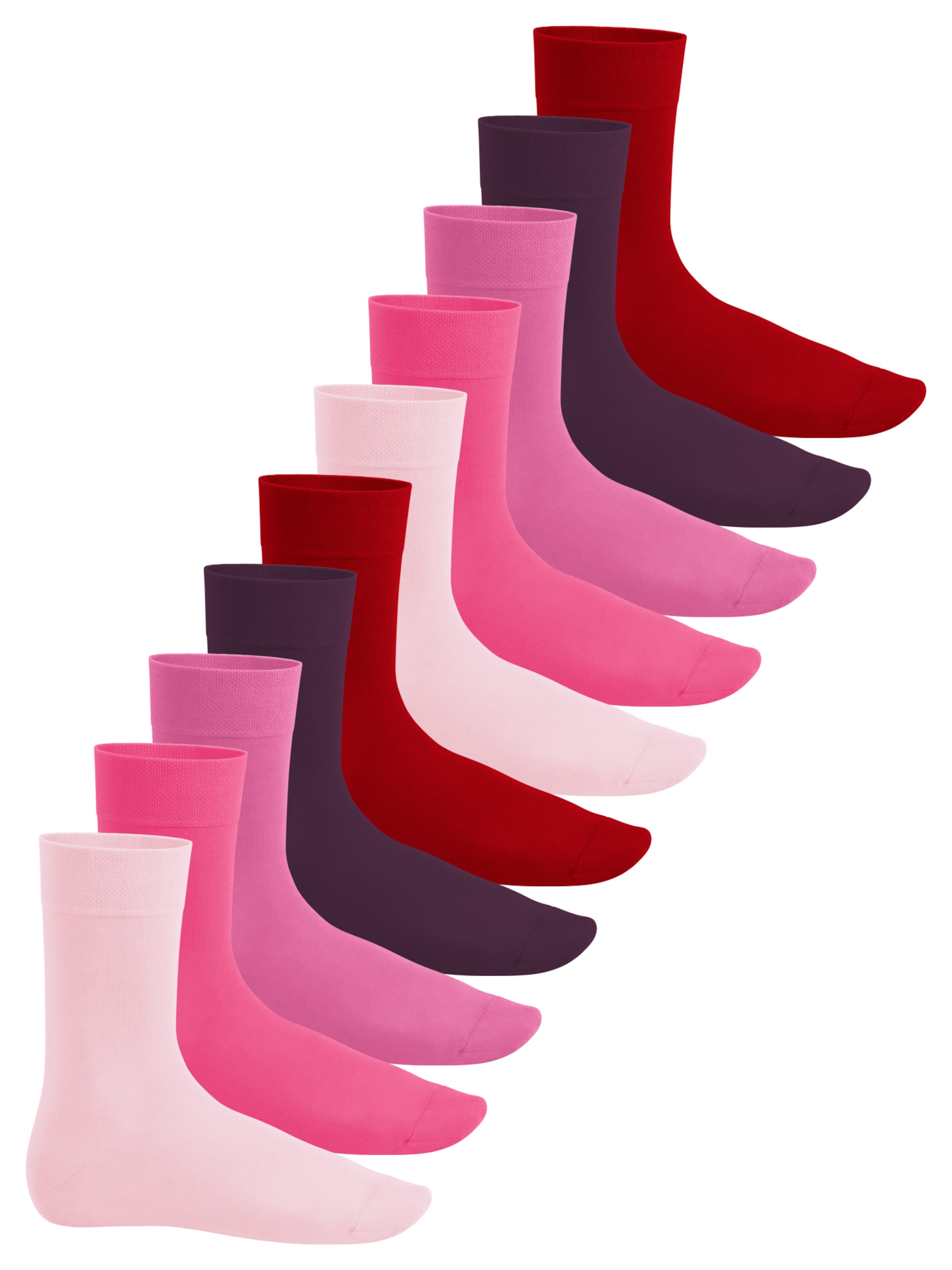 footstar Socken 'EVERYDAY!'‌‌‌‌ in Pink: Vorderseite