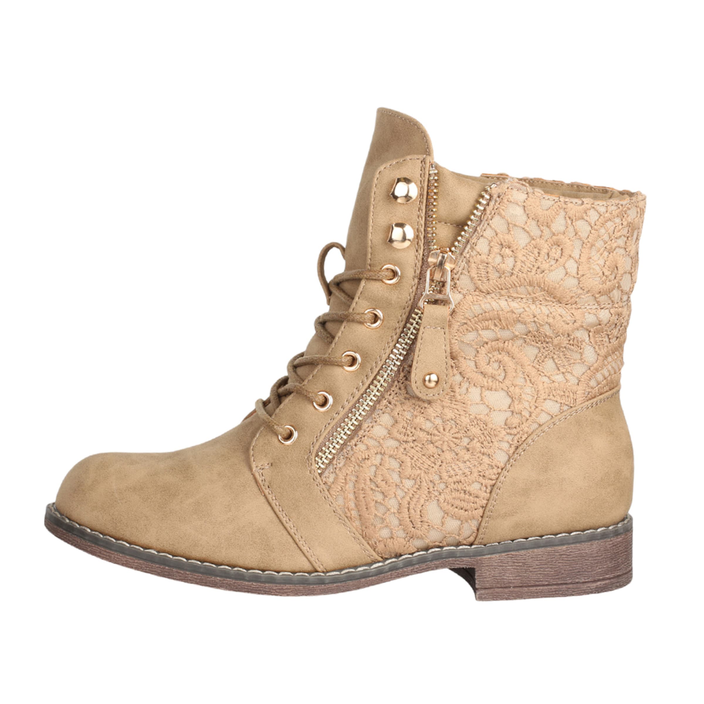 Elara Snørestøvletter i brun