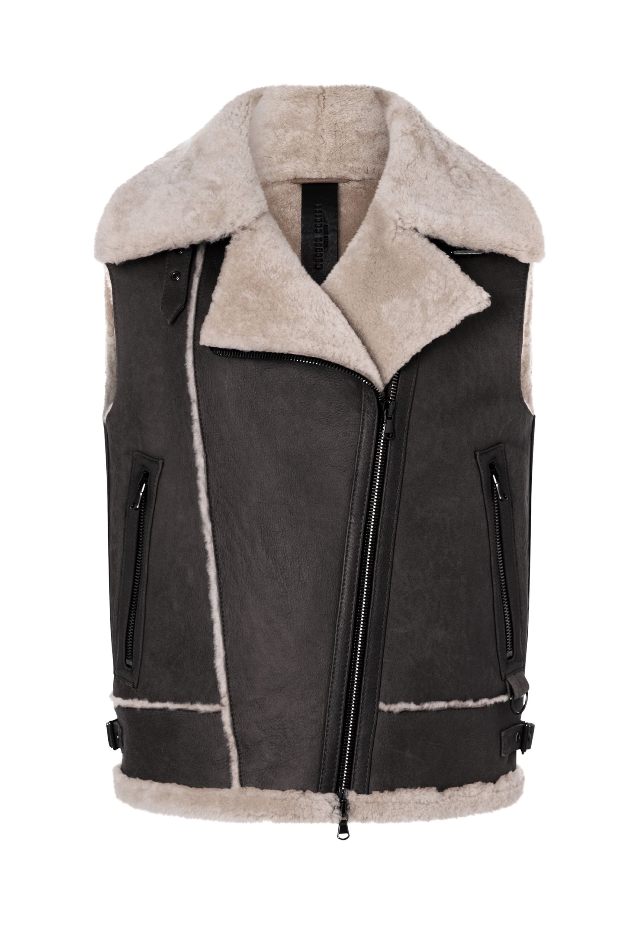 Werner Christ Vest 'Paulina' in Brown: front