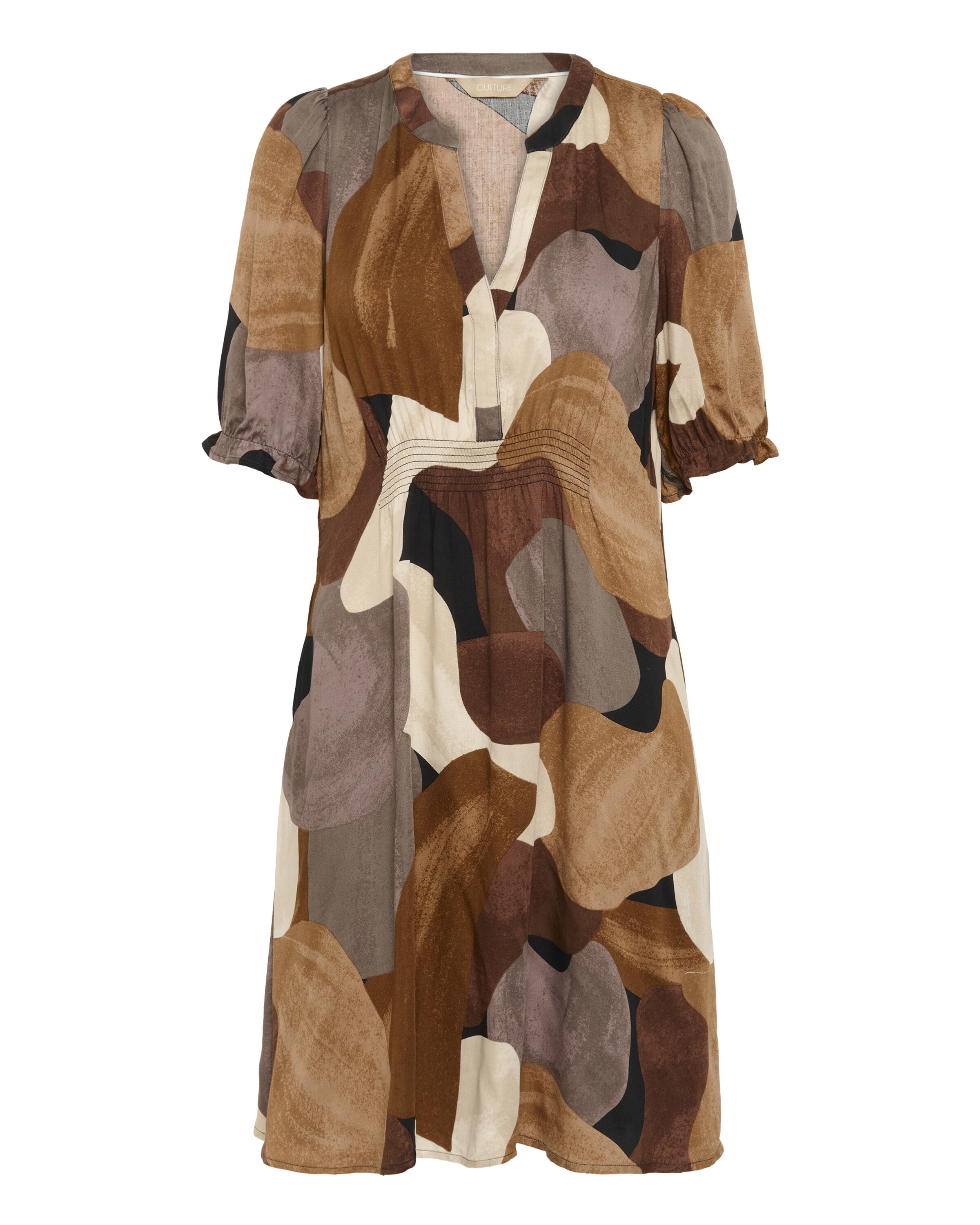 CULTURE Kjole 'Dana' i brun: forside