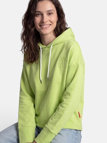 salzhaut Sweatshirt 'Draat' in Groen: voorkant