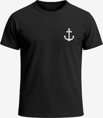 Neverless Shirt 'Anker' in Black: front