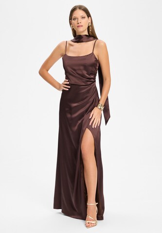 SWING Abendkleid in Braun: Vorderseite
