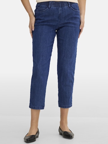 Regular Jeans de la bonprix pe albastru: față