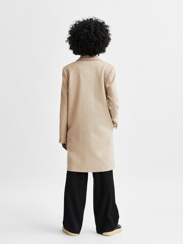 SELECTED FEMME Between-Seasons Coat 'Sasja' in Beige