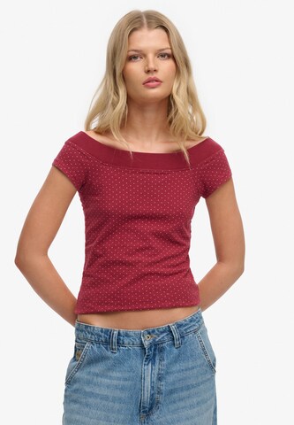 T-shirt 'Athletic' Superdry & Co en rouge : devant