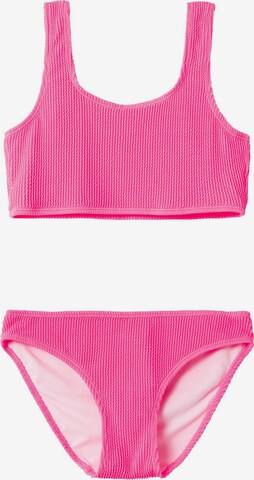 Bustier Bikini NAME IT en rose : devant