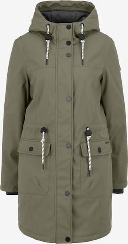 Covered Jacke 'Paula' in Grün: Vorderseite