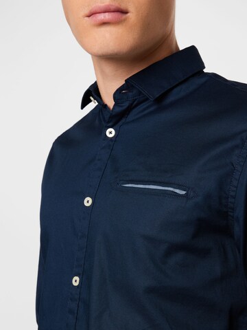 TOM TAILOR Slim fit Overhemd in Blauw