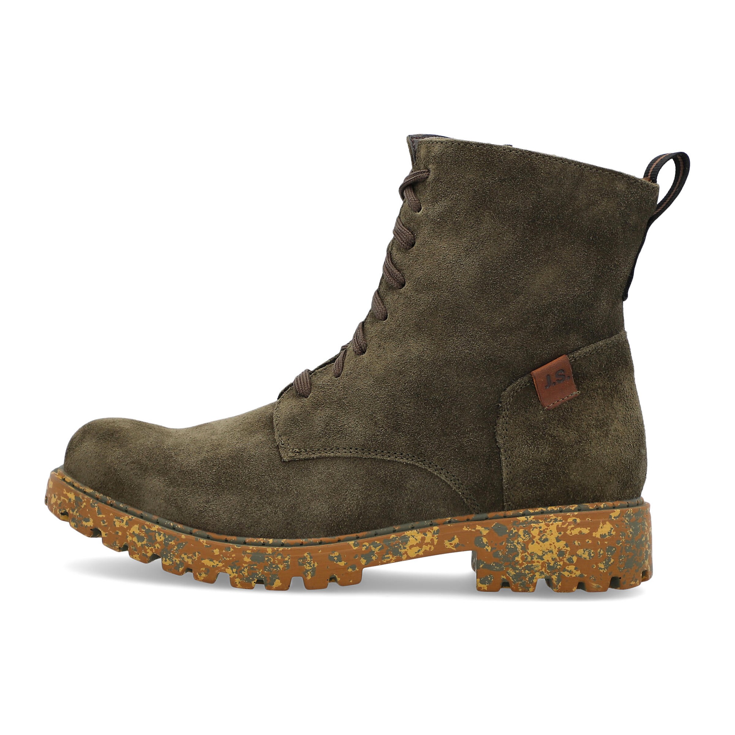 JOSEF SEIBEL Schnürstiefelette 'Marta 02' in Grün: Vorderseite