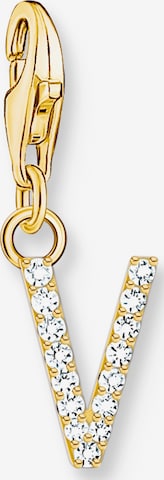 Thomas Sabo Pendant 'Buchstabe V' in Gold: front