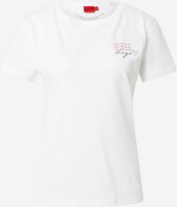 T-shirt HUGO Red en blanc : devant