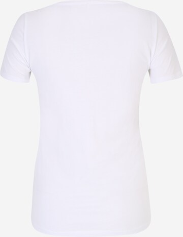 Only Petite T-shirt 'KITA SUMMER' i vit