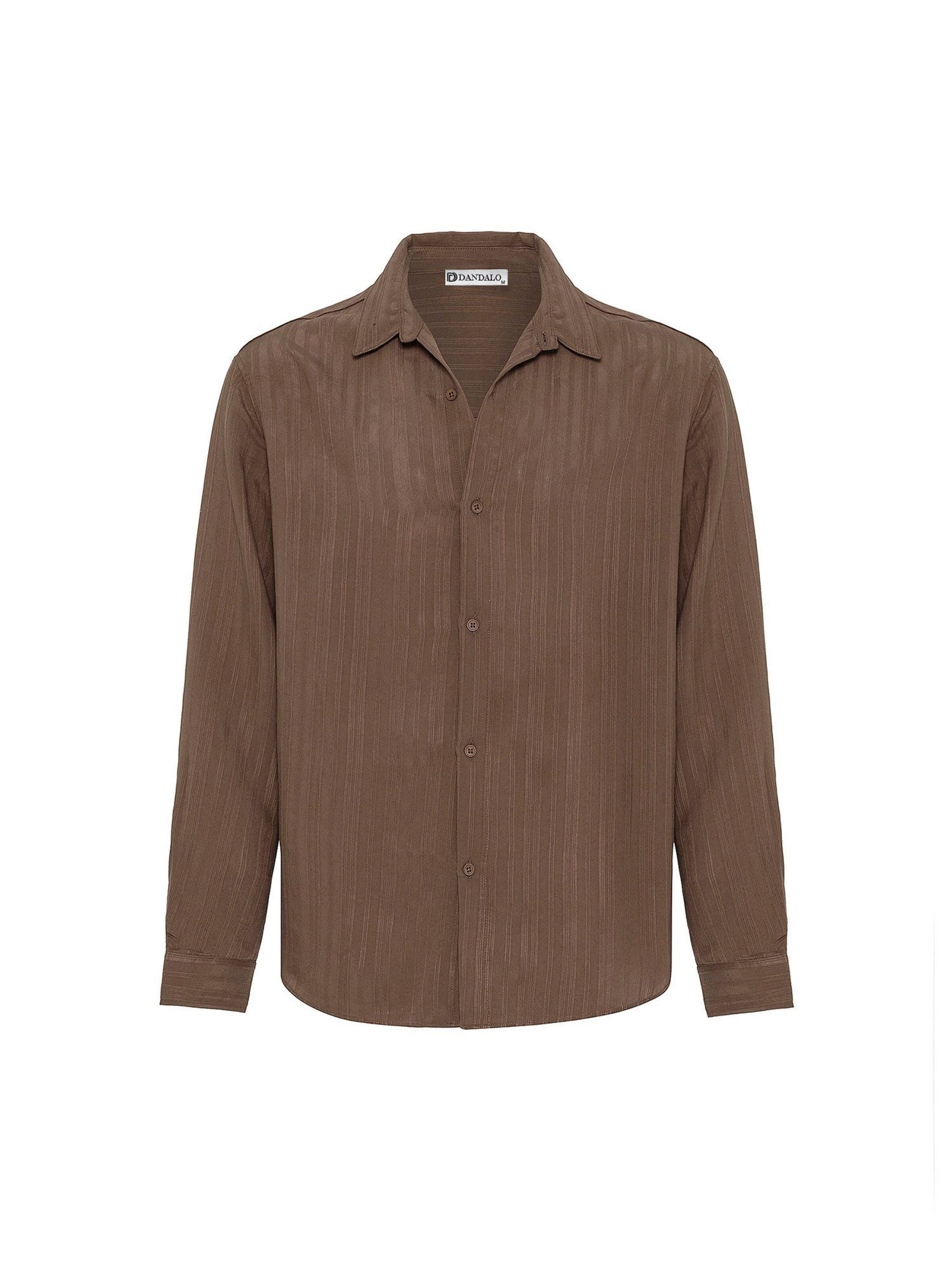 Dandalo Regular fit Button Up Shirt in Brown: front