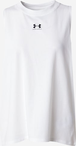 UNDER ARMOUR Sports top 'Off Campus Muscle' in White: front