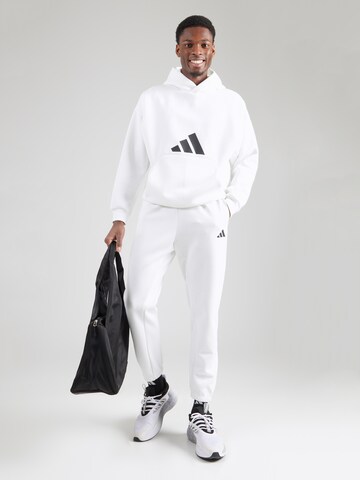 ADIDAS SPORTSWEAR Tapered Sports trousers in White