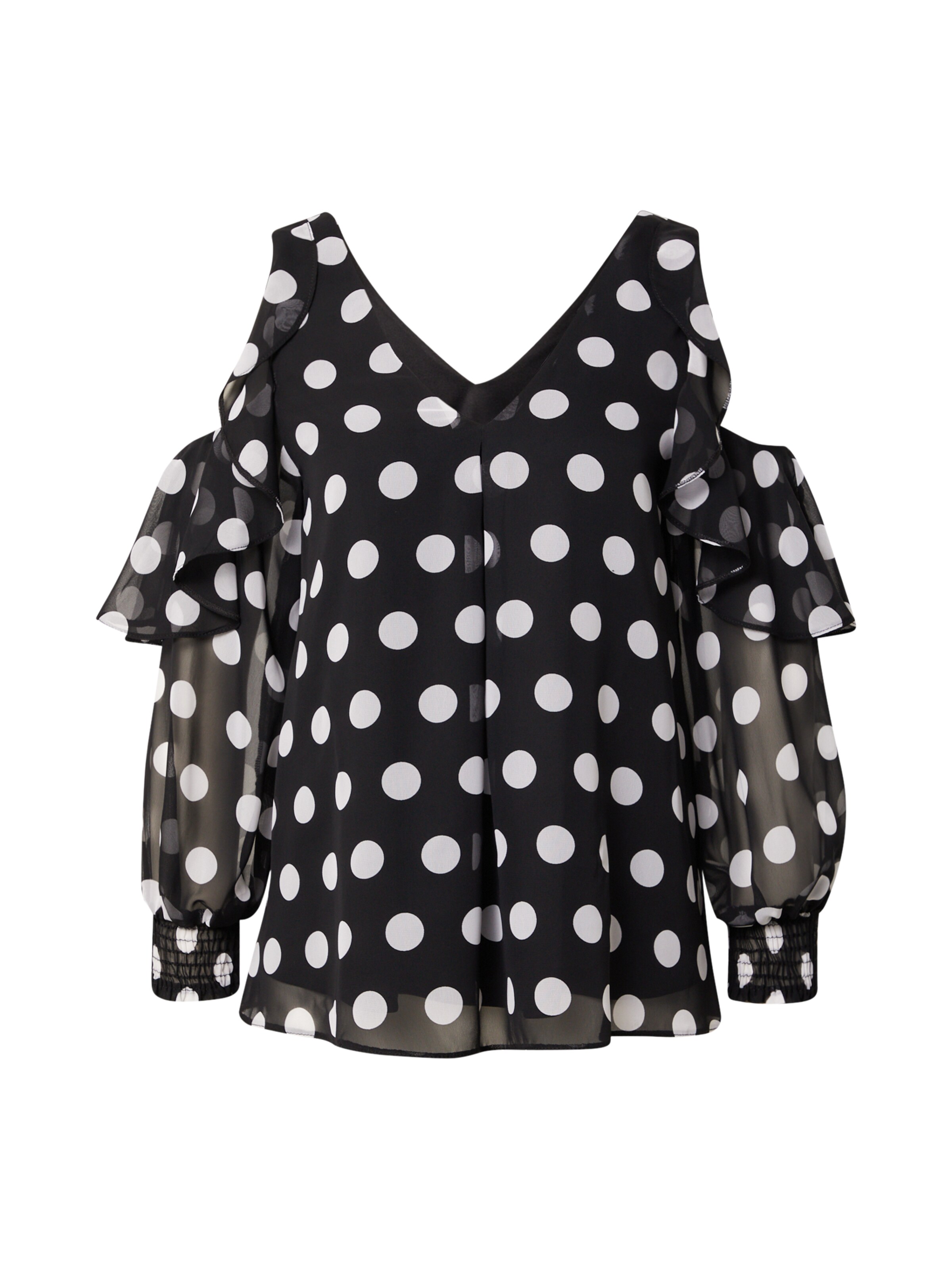 Wallis Bluse in Schwarz: Vorderseite