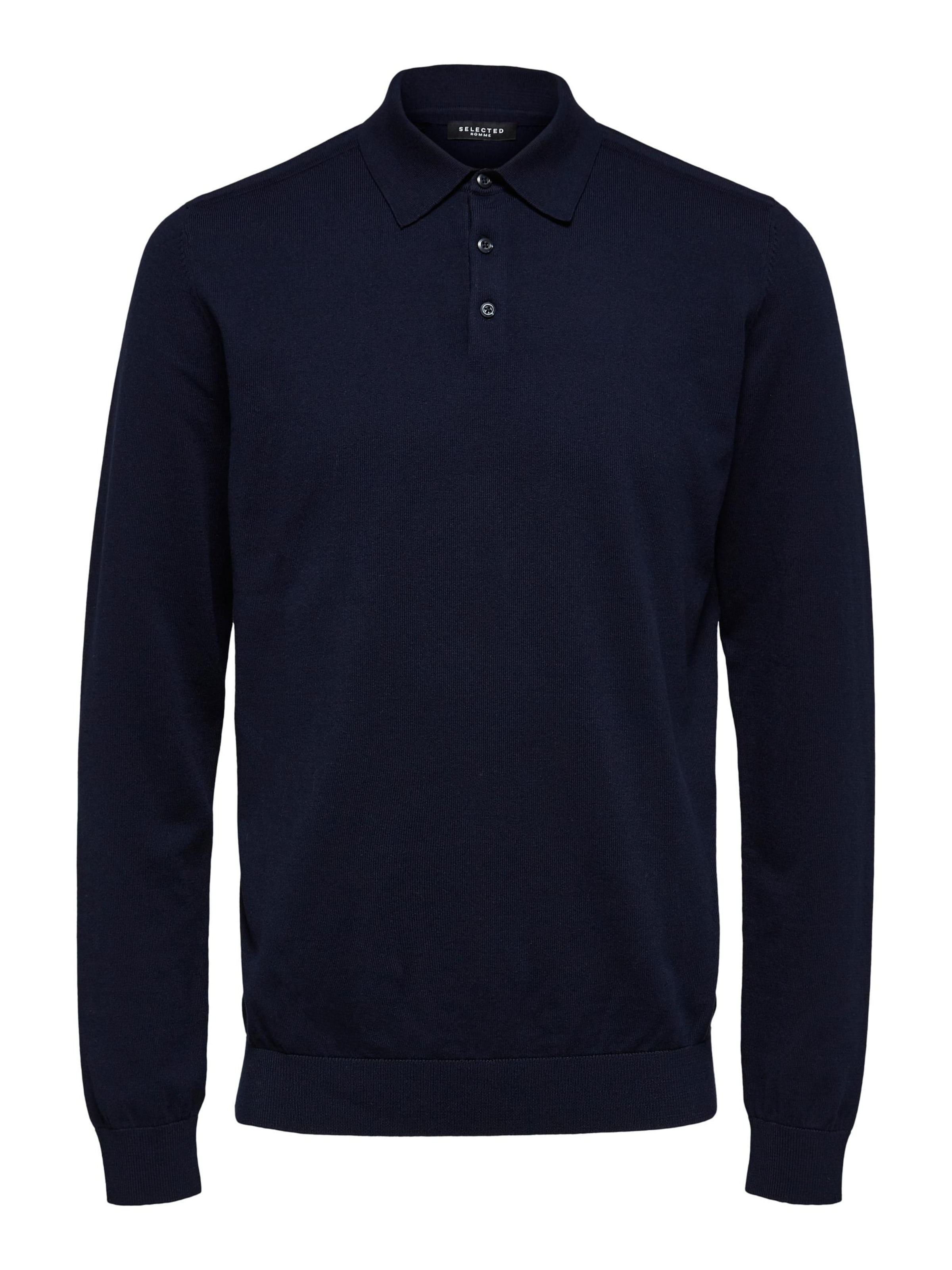 Pull-over 'Berg' SELECTED en bleu : devant