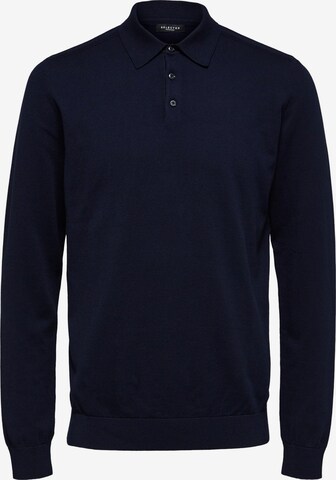 SELECTED HOMME Pullover 'Berg' i blå: forside