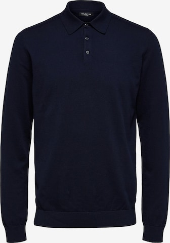 Pull-over 'Berg' SELECTED en bleu : devant