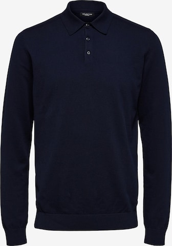 Pull-over 'Berg' SELECTED HOMME en bleu : devant