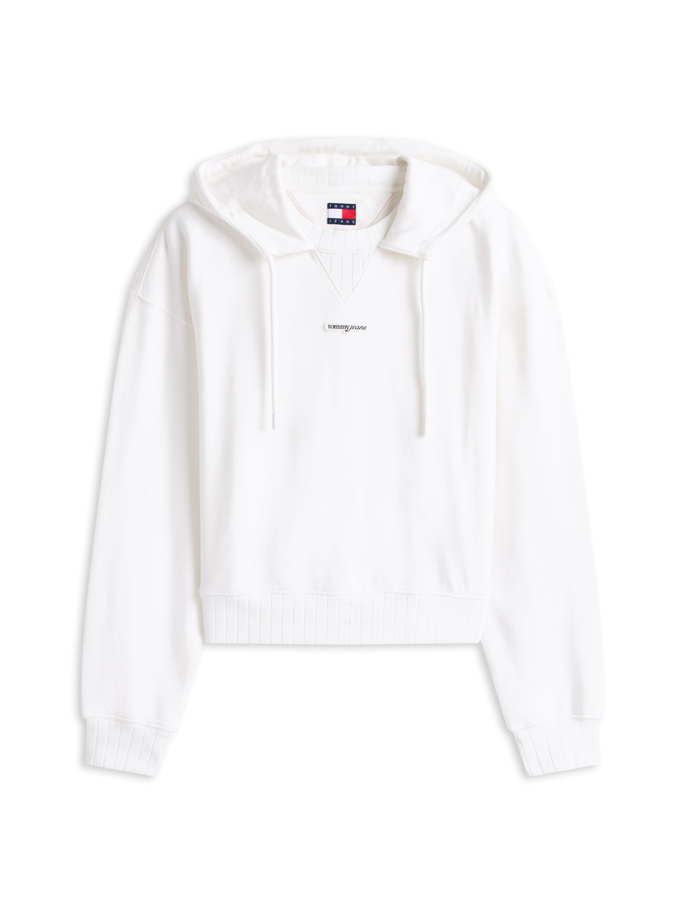 Tommy Jeans Sweatshirt in Wit: voorkant