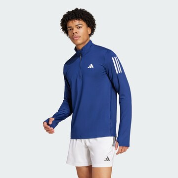 ADIDAS PERFORMANCE - Camiseta funcional 'Own the Run' en azul: frente