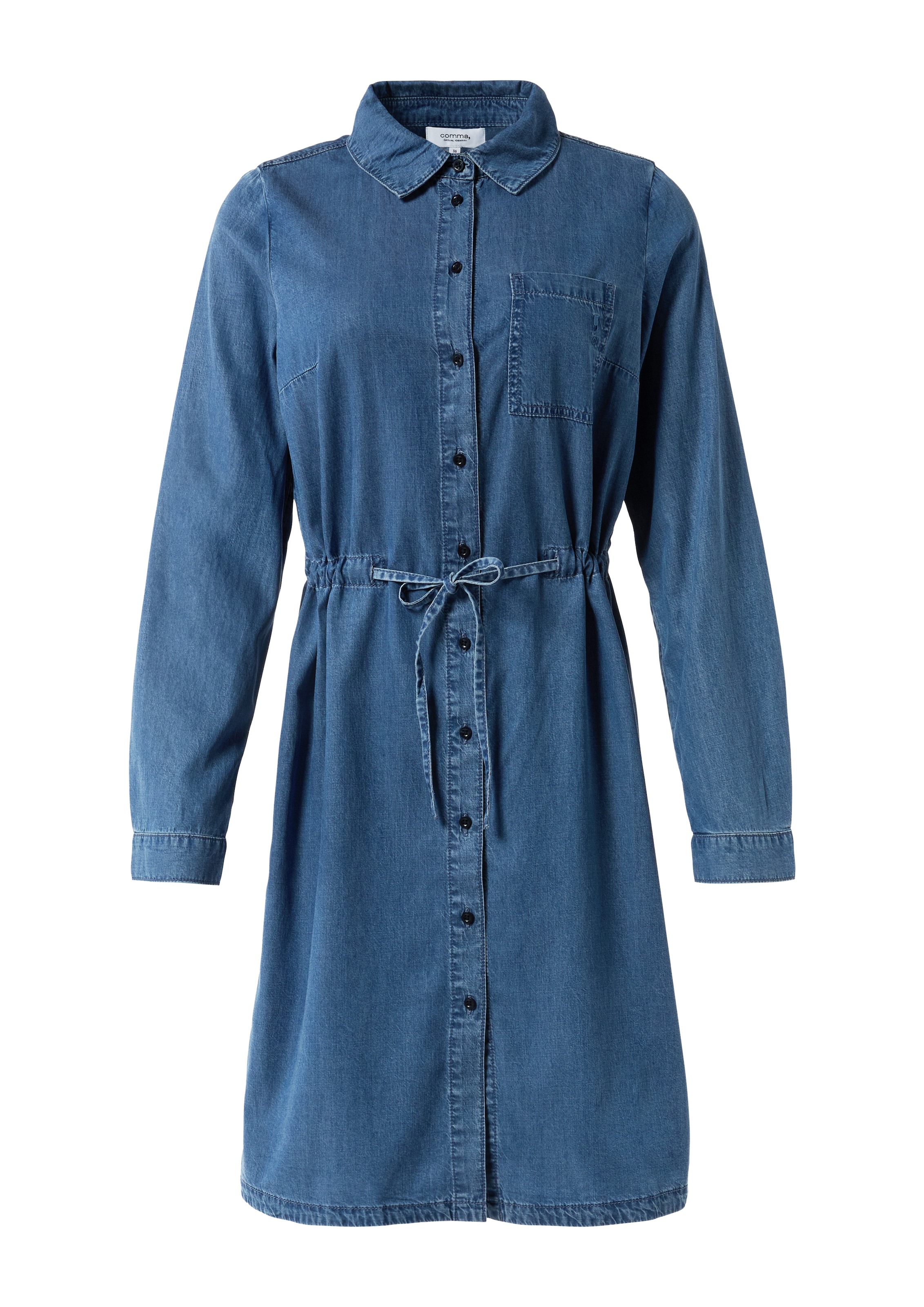 comma casual identity Kleid in Blau: Vorderseite