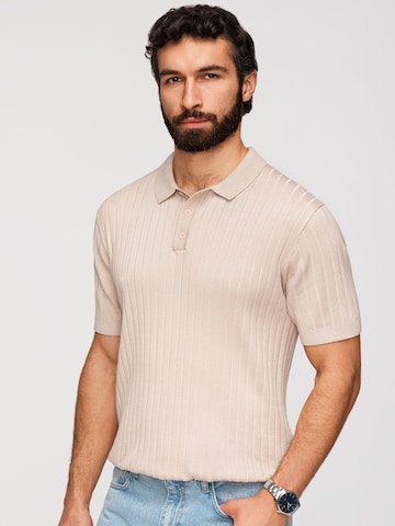 Ombre Shirt in Beige: front
