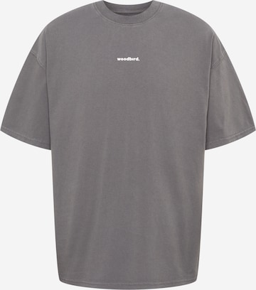 Woodbird T-Shirt 'Bose' in Grau: predná strana
