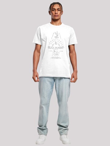 F4NT4STIC Shirt 'Looney Tunes Bugs Bunny A Wild Hare' in Wit