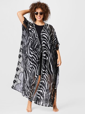 River Island Plus Kimono in Black