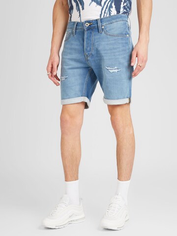 JACK & JONES - Regular Calças de ganga 'Rick' em azul: frente