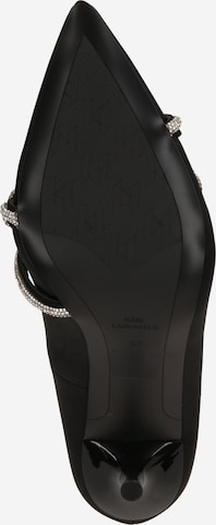 Karl Lagerfeld Čevlji s peto | črna barva