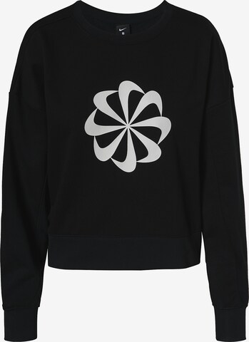 NIKE Athletic Sweatshirt in Black: front