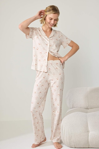 Trendyol - Pijama em bege: frente