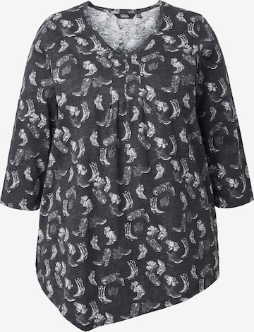 Ulla Popken Bluse in Schwarz: Vorderseite