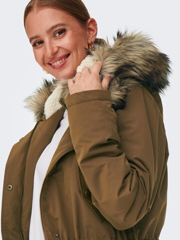 ONLY Zimska jakna 'ESTHER' | rjava barva