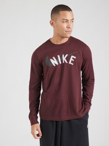 Tricou funcțional de la NIKE pe roșu: față