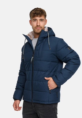 INDICODE JEANS Winterjas 'Hebero' in Blauw