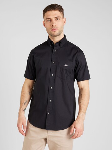 GANT - Ajuste regular Camisa en negro: frente