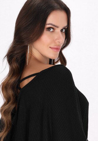 faina - Pullover em preto