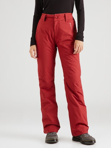 PROTEST Regular Workout Pants 'CARMACKS' in Red: front