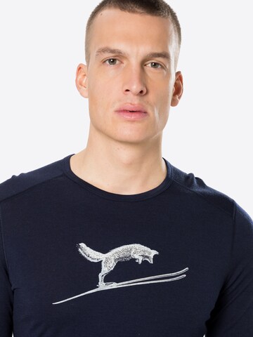 ICEBREAKER Sportshirt '200 Oasis Fox Jump' in Blau