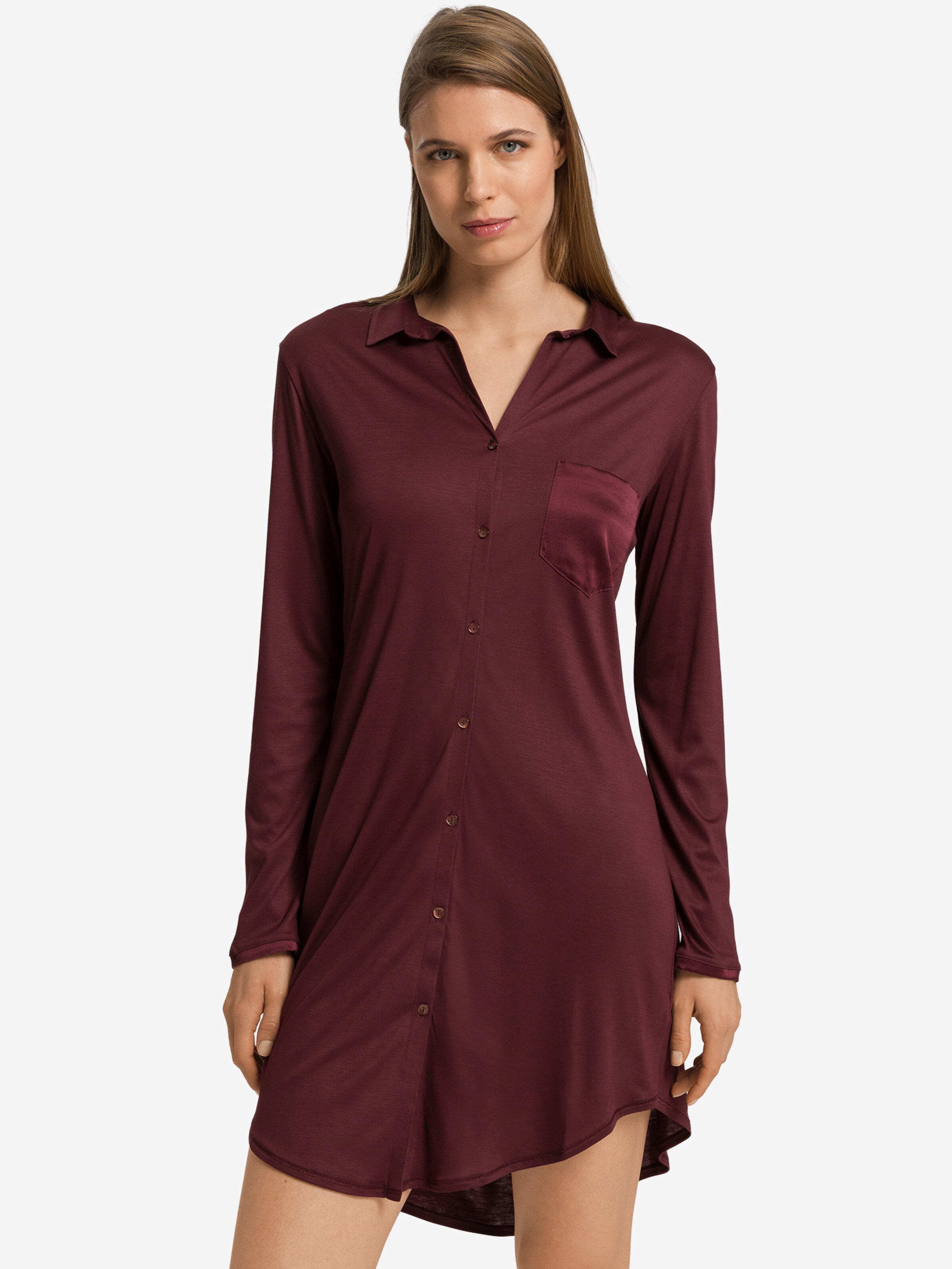 Chemise de nuit ' Grand Central ' Hanro en violet : devant