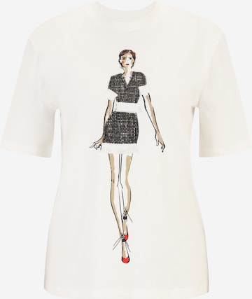 Only Tall T-shirt 'MOLLY' i vit: framsida