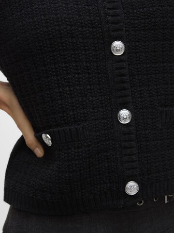 VERO MODA Gebreid vest 'VMHarper' in Zwart